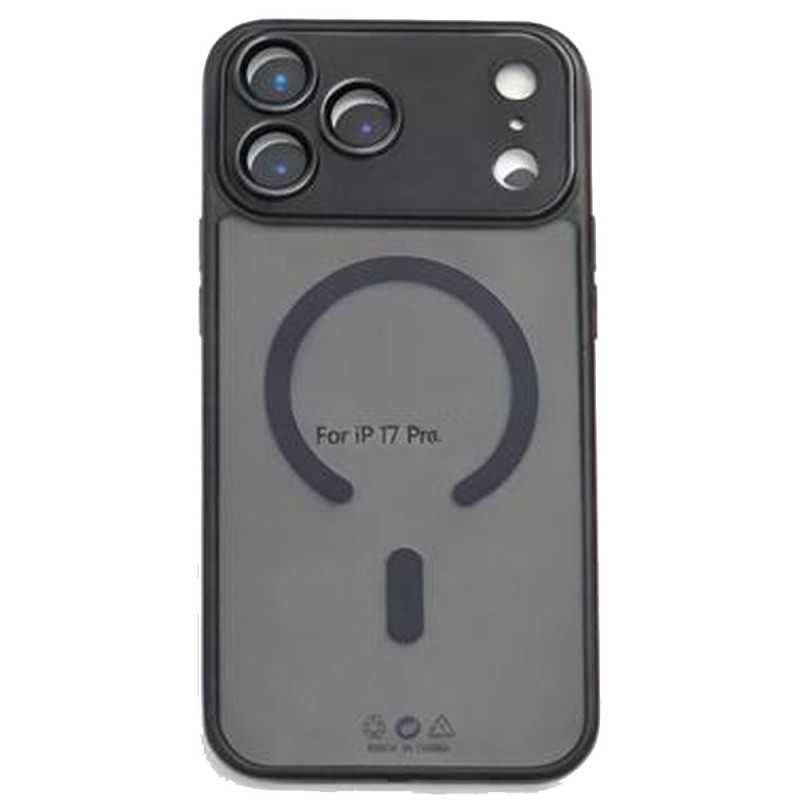 Custodia Protettiva iPhone 17 Pro MagSafe con Protezione Vetro Fotocamera | Nero - BULK