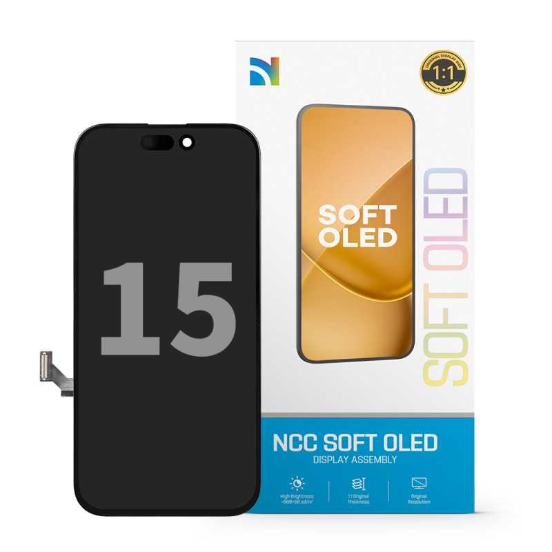 Display LCD NCC SOFT OLED Per Apple iPhone 15 | IC INTERCAMBIABILE