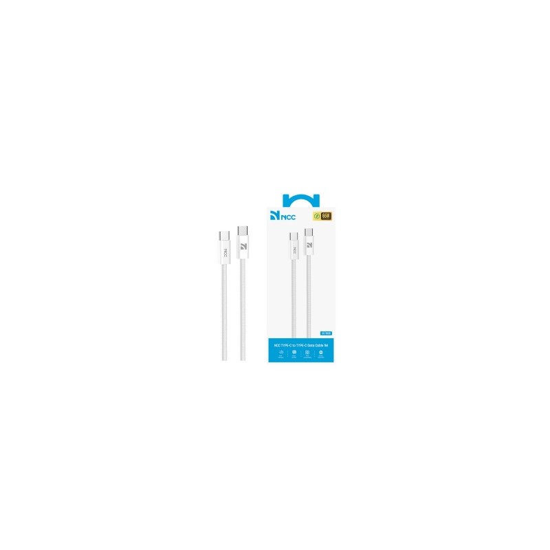 NCC Cavo di Ricarica da USB-C a USB-C 65W Woven in Tessuto XC-1505 | 1 Metro