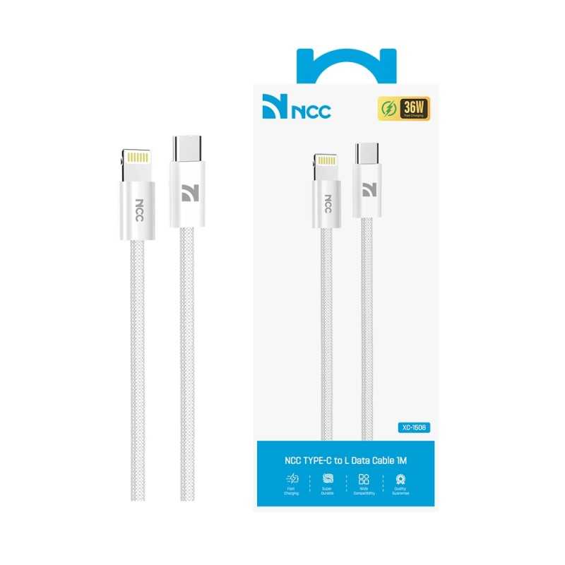 NCC Cavo di Ricarica da USB-C a Lightning 36W Woven in Tessuto XC-1506 | 1 Metro