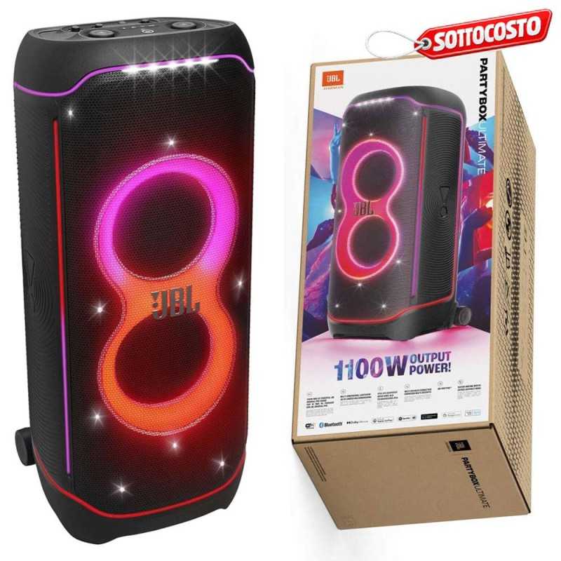 JBL PARTYBOX ULTIMATE 1100 Speaker Bluetooth Cassa Altoparlante Portatile Effetti Luce IPX4