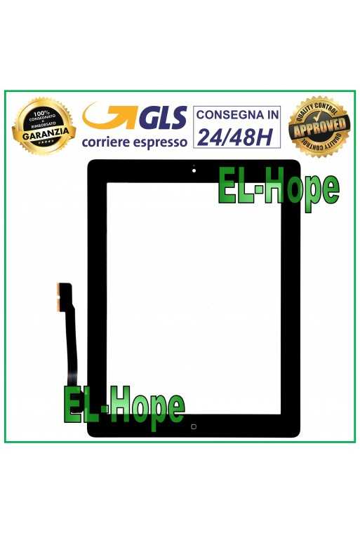 TOUCH SCREEN PER APPLE IPAD 3 WIFI 3G A1430 A1416 A1403 VETRO NERO + TASTO HOME