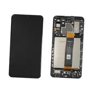 DISPLAY LCD PER SAMSUNG A326B A32 5G NERO CON FRAME GH82-25121A GH82-25122A (FLAT SM-A326B REV0.0 CDOT) SERVICE PACK
