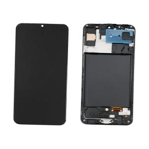 DISPLAY LCD PER SAMSUNG A307F A30S NERO CON FRAME (INCELL)