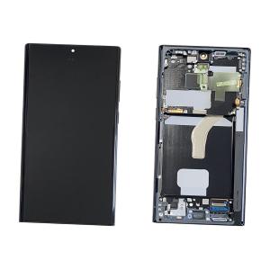 DISPLAY LCD PER SAMSUNG S908B S22 ULTRA GRAFITE / SKY BLUE / ROSSO CON FRAME GH82-27488E GH82-27489E - SERVICE PACK