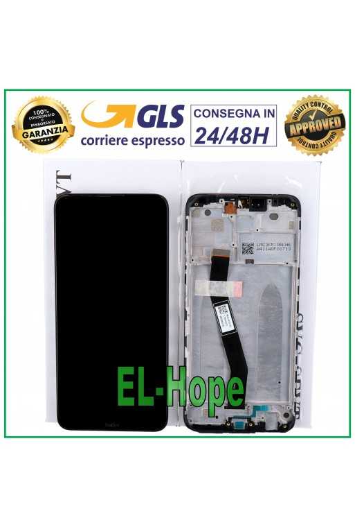 DISPLAY LCD + FRAME ORIGINALE XIAOMI REDMI 8A M1908C3KG TOUCH SCREEN VETRO NERO