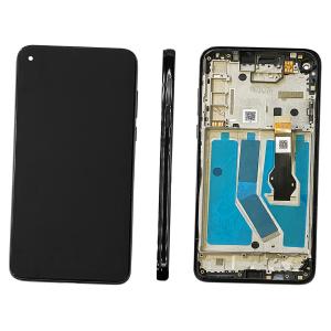 DISPLAY LCD PER MOTOROLA XT2041 MOTO G8 POWER NERO CON FRAME