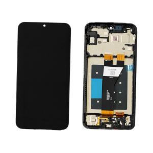 DISPLAY LCD PER SAMSUNG A146B A146P A14 NERO CON FRAME GH81-23640A GH81-23315A (SMALL CONNECTOR) SERVICE PACK