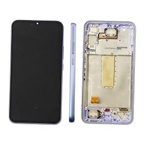 DISPLAY LCD PER SAMSUNG A346B A34 VIOLA CON FRAME GH82-31200D GH82-31201D - SERVICE PACK