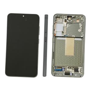 DISPLAY LCD PER SAMSUNG S911B S23 VERDE CON FRAME GH82-30480C GH82-30481C - SERVICE PACK