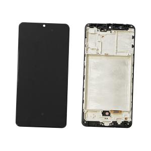 DISPLAY LCD PER SAMSUNG A315F A31 NERO CON FRAME (AMOLED)