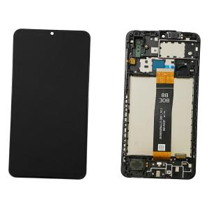 DISPLAY LCD PER SAMSUNG A022F A02 NERO CON FRAME GH82-25249A GH82-25250A (VER. SM-A022F R2.2 BOE B8)