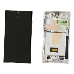 DISPLAY LCD PER SAMSUNG S918B S23 ULTRA 5G SKY BLU / LIME CON FRAME GH82-30465G GH82-30466G