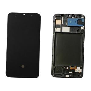 DISPLAY LCD PER SAMSUNG A307F A30S NERO CON FRAME (AMOLED) (O/S)