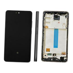 DISPLAY LCD PER SAMSUNG A525F A526B A52 NERO CON FRAME (OLED) (O/S)
