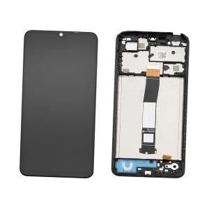 DISPLAY LCD PER XIAOMI REDMI 12C 22120RN86G NERO CON FRAME