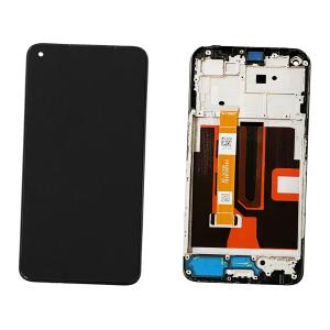 DISPLAY LCD PER OPPO A54 5G CPH2195 / A74 5G CPH2197 CPH2263 NERO CON FRAME (IPS)