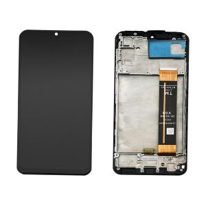 DISPLAY LCD PER SAMSUNG M236B M23 / M336B M33 NERO CON FRAME (FLAT SM-M236B V06 TM LTPS)