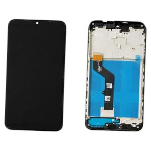 DISPLAY LCD PER MOTOROLA XT2083 MOTO G9 PLAY NERO CON FRAME