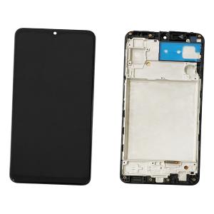 DISPLAY LCD PER SAMSUNG A225F A22 4G NERO CON FRAME (AMOLED) (S/S)