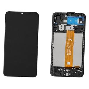 DISPLAY LCD PER SAMSUNG A022F A02 NERO CON FRAME (VER. SM-A022F_R1.1 - BOE)