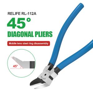 TRONCHESINA PINZA DA TAGLIO RELIFE RL-112A CON ANGOLO A 45&