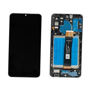 DISPLAY LCD PER SAMSUNG A326B A32 5G NERO CON FRAME - OEM SERVICE PACK (FLAT SM-A326B REV0.0 CDOT)