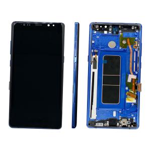 DISPLAY LCD PER SAMSUNG N950F NOTE 8 BLU CON FRAME (AMOLED) (S/S)