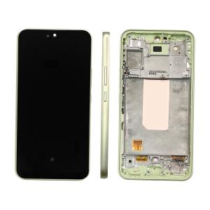 DISPLAY LCD PER SAMSUNG A546B A54 5G VERDE / LIME CON FRAME (AMOLED) (O/S)