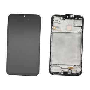 DISPLAY LCD PER SAMSUNG M156B M15 5G NERO CON FRAME GH82-34683A GH82-34684A - SERVICE PACK