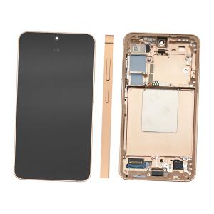 DISPLAY LCD PER SAMSUNG S921B S24 5G ARANCIONE / SANDSTONE ORANGE CON FRAME GH82-33287G - SERVICE PACK