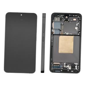 DISPLAY LCD PER SAMSUNG S921B S24 5G NERO / ONYX BLACK CON FRAME GH82-33287A - SERVICE PACK
