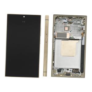 DISPLAY LCD PER SAMSUNG S928B S24 ULTRA 5G GIALLO / TITANIUM YELLOW CON FRAME GH82-33396C