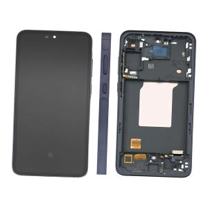 DISPLAY LCD PER SAMSUNG A556B A55 5G NERO CON FRAME (AMOLED)
