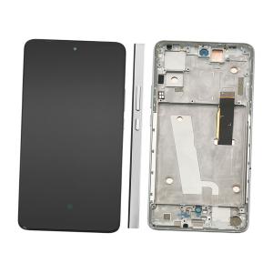 DISPLAY LCD PER MOTOROLA XT2203 MOTO EDGE 30 SILVER CON FRAME (AMOLED)