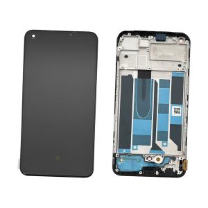 DISPLAY LCD PER REALME 8 NERO CON FRAME (AMOLED)