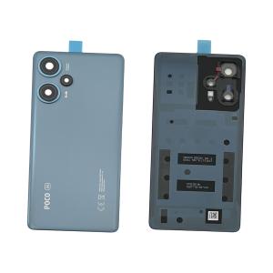 BACK COVER PER XIAOMI POCO F5 BLU CON VETRO CAM 560028M16T00