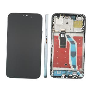 DISPLAY LCD PER HONOR 200 LITE LLY-NX1 / X8B X8boost LLY-LX1 SILVER CON FRAME (AMOLED)