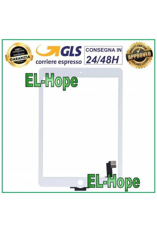TOUCH PER APPLE IPAD 6 AIR 2 WIFI 3G A1566 A1567 SCHERMO 9,7 VETRO BIANCO