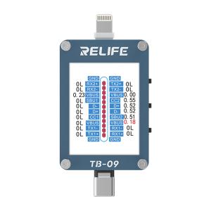 TESTER DOCK RICARICA RELIFE TB-09 CON RILEVAMENTEO AUTOMATICO TYPE-C / LIGHTNING