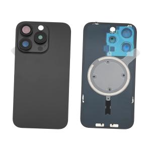 BACK COVER PER IPHONE 15 PRO NERO / BLACK TITANIUM COMPATIBILE