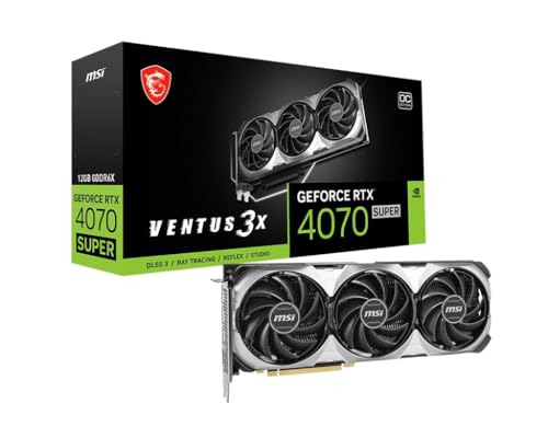 MSI GeForce RTX 4070 SUPER 12G VENTUS 3X OC Scheda Video Gaming