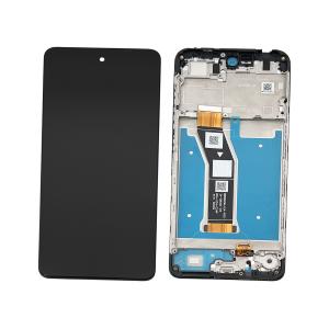 DISPLAY LCD PER MOTOROLA XT2421-13 XT2421-14 XT2421-15 MOTO E14 NERO CON FRAME