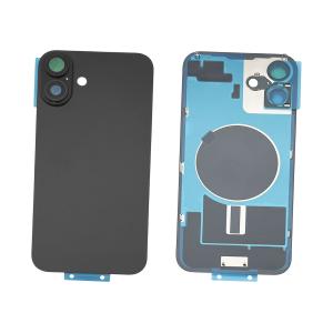BACK COVER PER IPHONE 16 PLUS NERO COMPATIBILE
