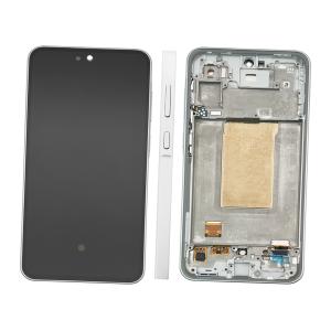 DISPLAY LCD PER SAMSUNG A366B A36 5G BIANCO / AWESOME WHITE CON FRAME GH82-36841B SERVICE PACK