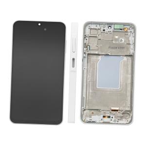 DISPLAY LCD PER SAMSUNG A266B A26 5G BIANCO CON FRAME GH82-37049B SERVICE PACK