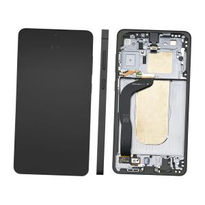 DISPLAY LCD PER SAMSUNG S937B S25 EDGE 5G NERO / TITANIUM JETBLACK CON FRAME GH82-37224C