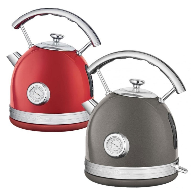 ProfiCook Bollitore Vintage Capacità Fino a 1,7I PC-WKS1192 Cassa in metallo Massiccio e Coperchio in Acciaio Inox