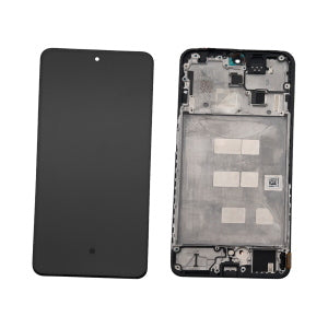 DISPLAY LCD PER OPPO RENO12F 4G CPH2687 / RENO12FS 4G CPH2687 NERO CON FRAME (AMOLED) (O/S)
