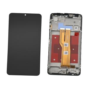 DISPLAY LCD PER SAMSUNG A075F A07 4G NERO CON FRAME GH81-28044A - SERVICE PACK